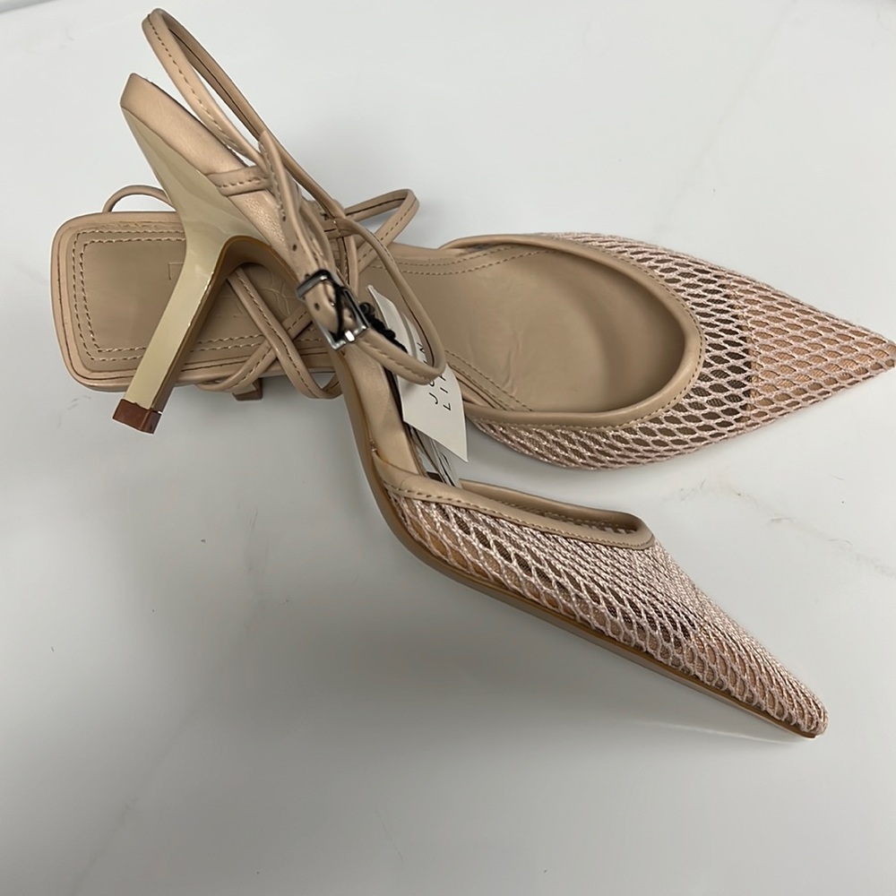Zara crème net heel size 39